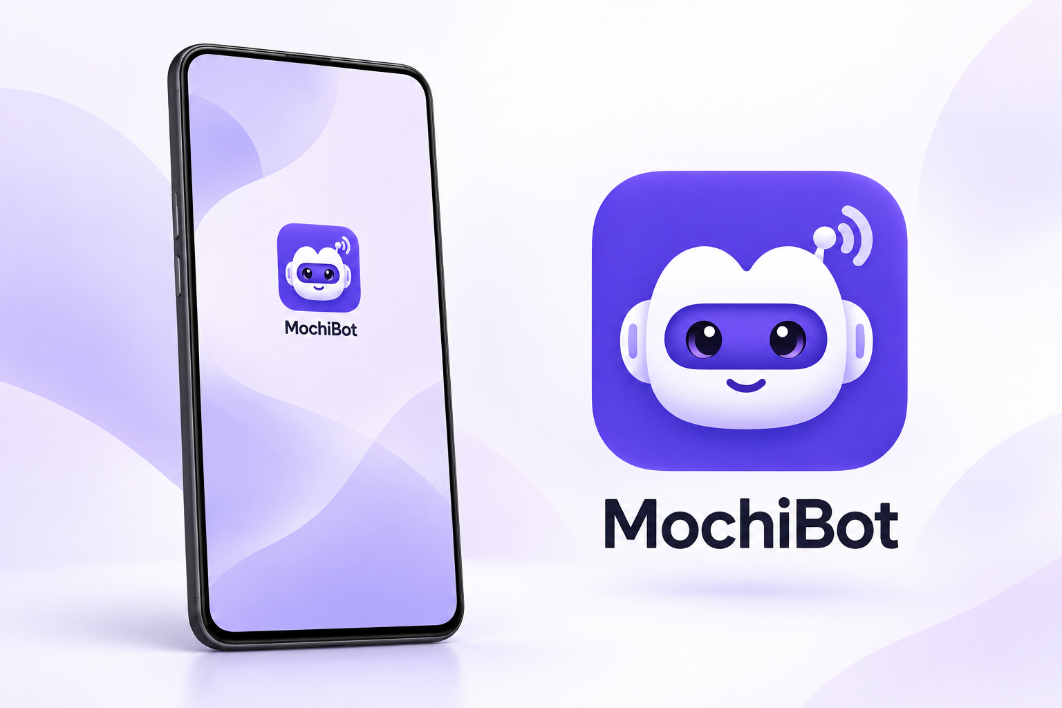 MochiBot home screen and AI robot app icon